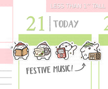 Load image into Gallery viewer, S_375 Squidge Festive Music | Squidge Stickers | Planner Stickers
