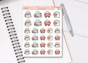 S_376 Squidge Festive Cosy Evening | Squidge Stickers | Planner Stickers