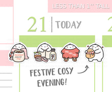 Load image into Gallery viewer, S_376 Squidge Festive Cosy Evening | Squidge Stickers | Planner Stickers
