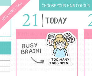 L_377 Too Many Tabs Open | Lottie Stickers | Planner Stickers