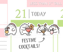 Load image into Gallery viewer, S_379 Squidge Festive Cocktails | Squidge Stickers | Planner Stickers
