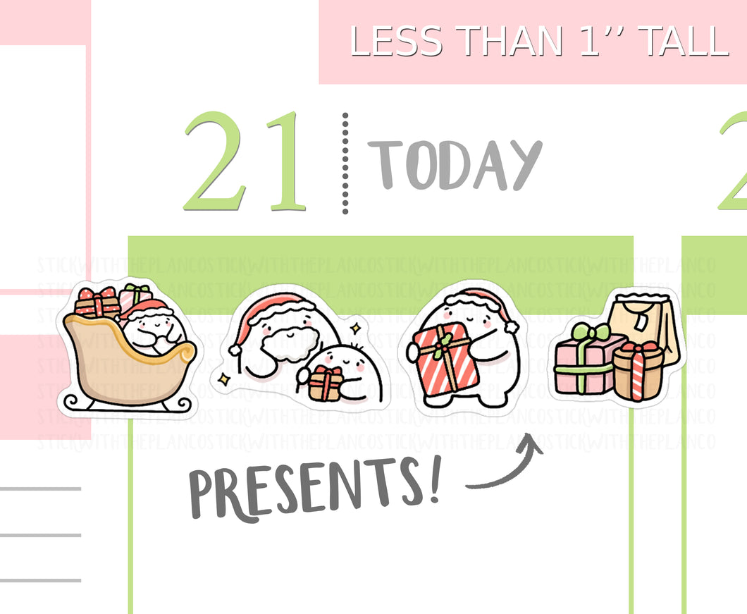 S_380 Squidge Festive Presents (Santa) | Squidge Stickers | Planner Stickers