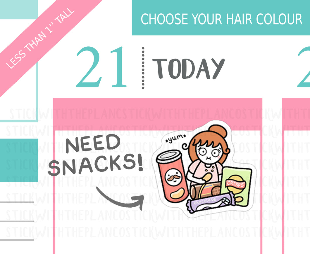 L_381 Snacks | Lottie Stickers | Planner Stickers