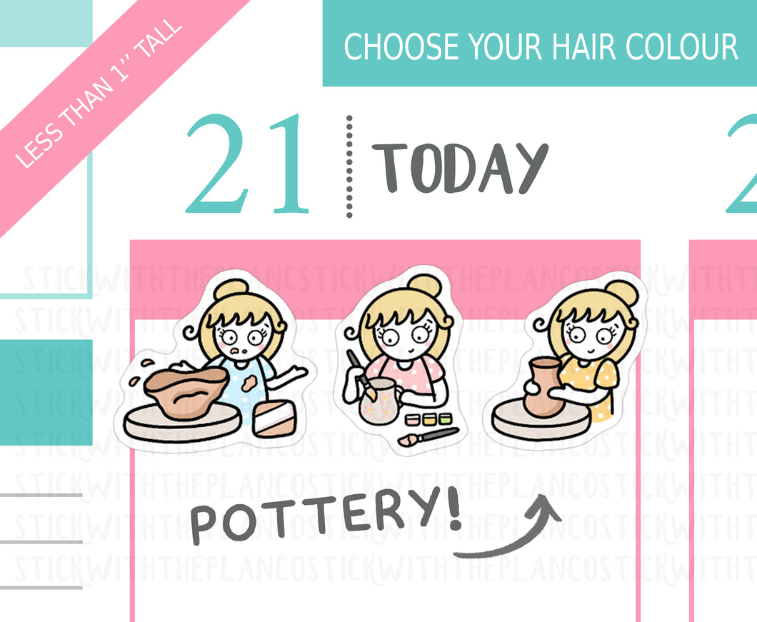 L_383 Pottery | Lottie Stickers | Planner Stickers