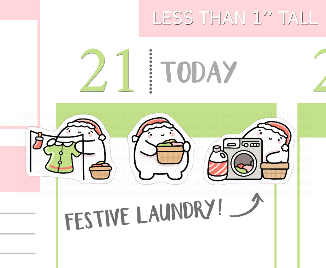 S_385 Squidge Festive Laundry | Squidge Stickers | Planner Stickers