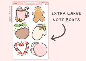 S_392 Squidge Festive Note Boxes 2 | Squidge Stickers | Planner Stickers