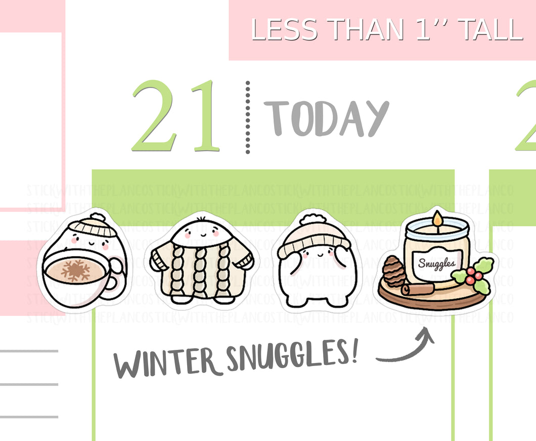 S_397 Squidge Winter Snuggles | Squidge Stickers | Planner Stickers