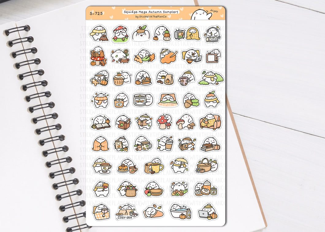 S_725 Squidge Mega Autumn Sampler! | Squidge Stickers