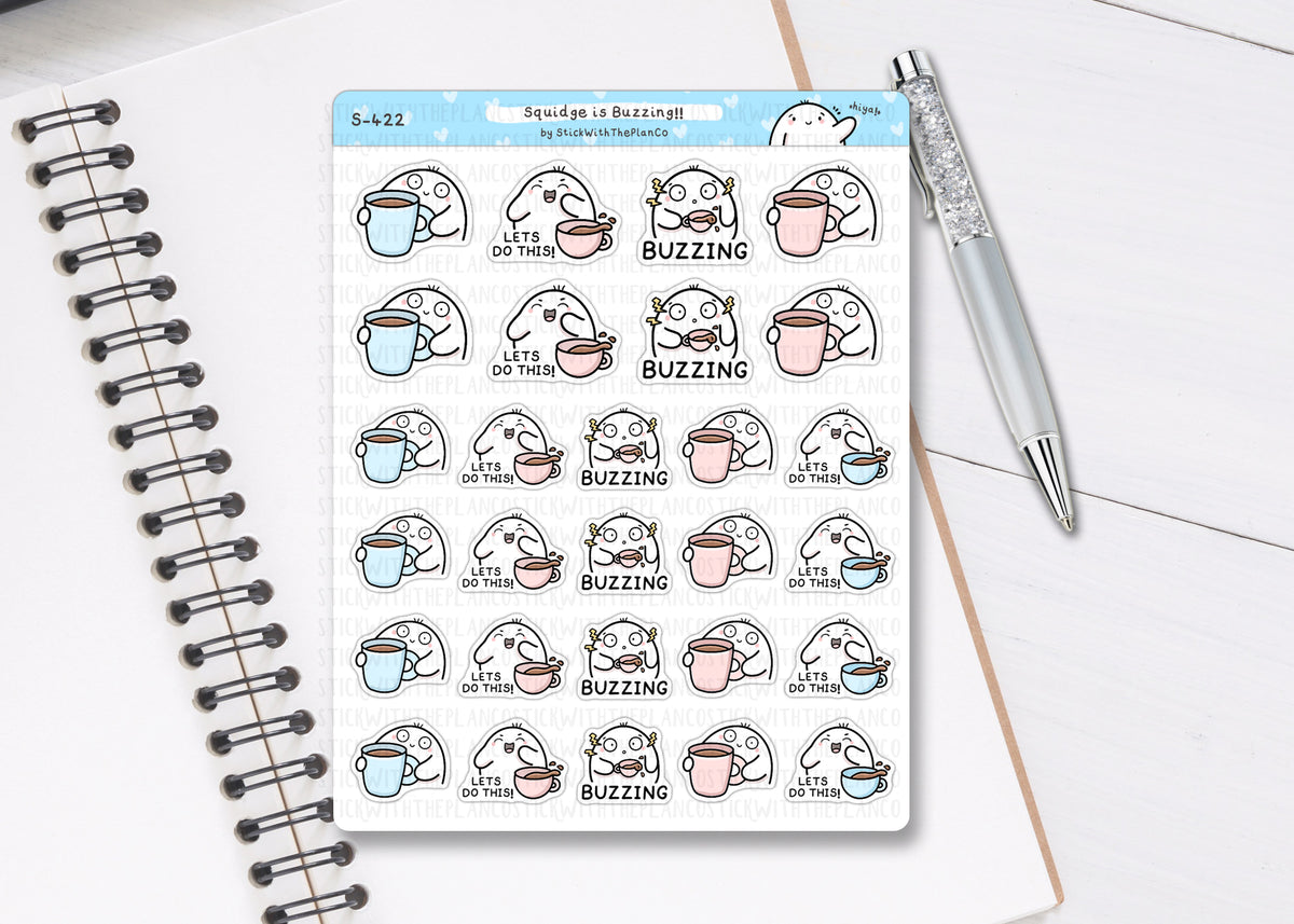 S_422 Squidge is Buzzing | Squidge Stickers | Planner Stickers ...