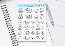 Load image into Gallery viewer, S_429 Squidge Would Rather Be At Home | Squidge Stickers | Planner Stickers
