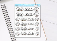 Load image into Gallery viewer, S_433 Squidge Has a Meal Out | Squidge Stickers | Planner Stickers
