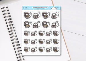 S_435 Squidge uses the Airfryer | Squidge Stickers | Planner Stickers