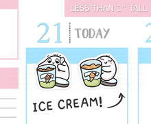 Load image into Gallery viewer, S_437 Squidge Loves Ice Cream | Squidge Stickers | Planner Stickers
