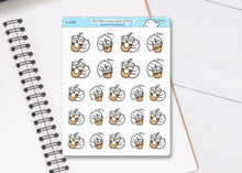 Load image into Gallery viewer, S_439 Squidge Loves Iced Coffee | Squidge Stickers | Planner Stickers
