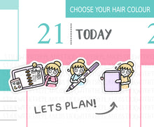 Load image into Gallery viewer, L_448 Purple Planner Girlie | Lottie
