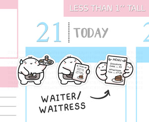 S_458 Squidge - Waiter/Waitress | Squidge Stickers | Planner Stickers