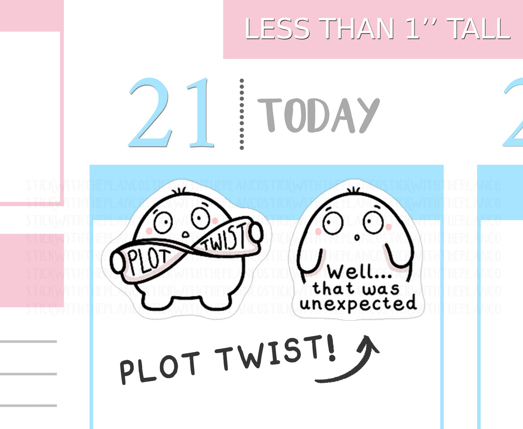 S_489 Squidge - Plot Twist | Squidge Stickers | Planner Stickers