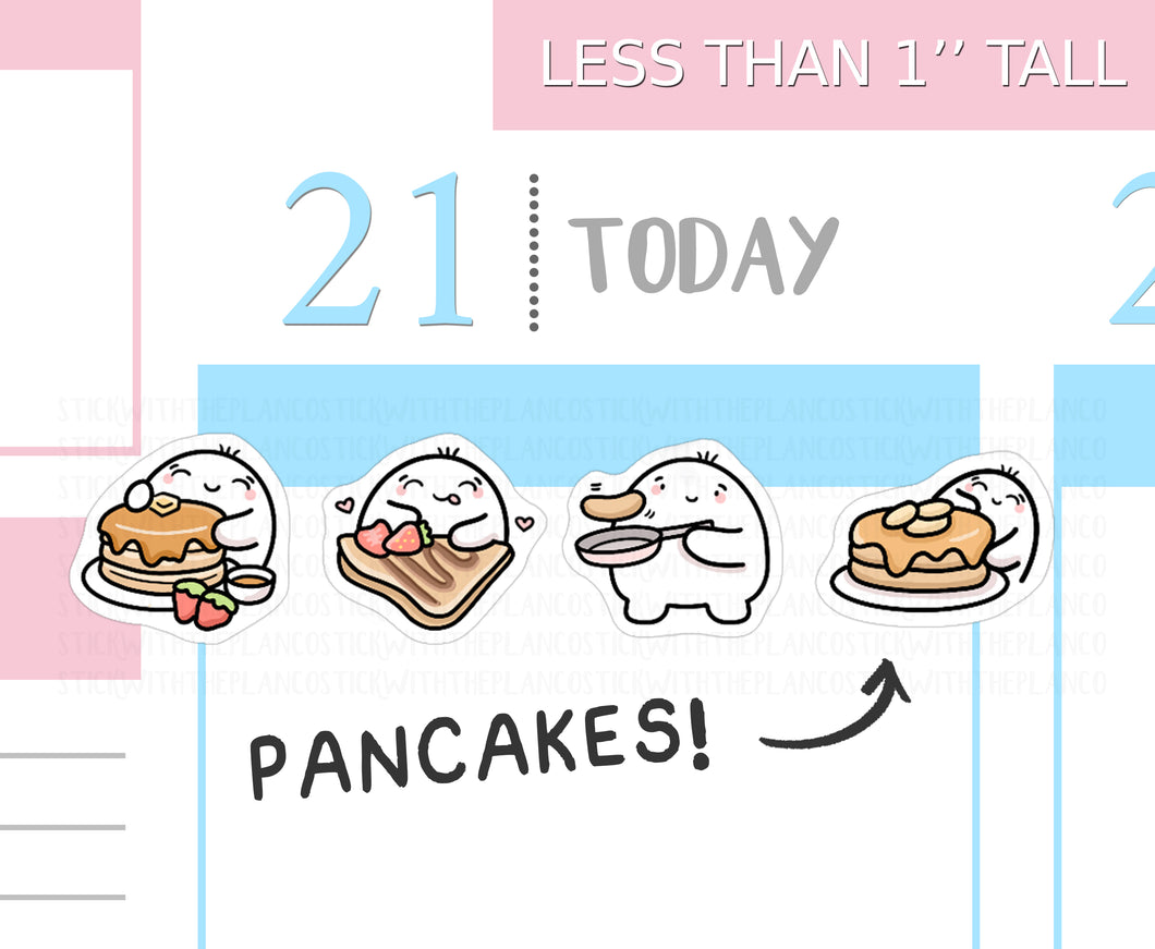 S_496 Squidge Loves Pancakes | Squidge Stickers | Planner Stickers