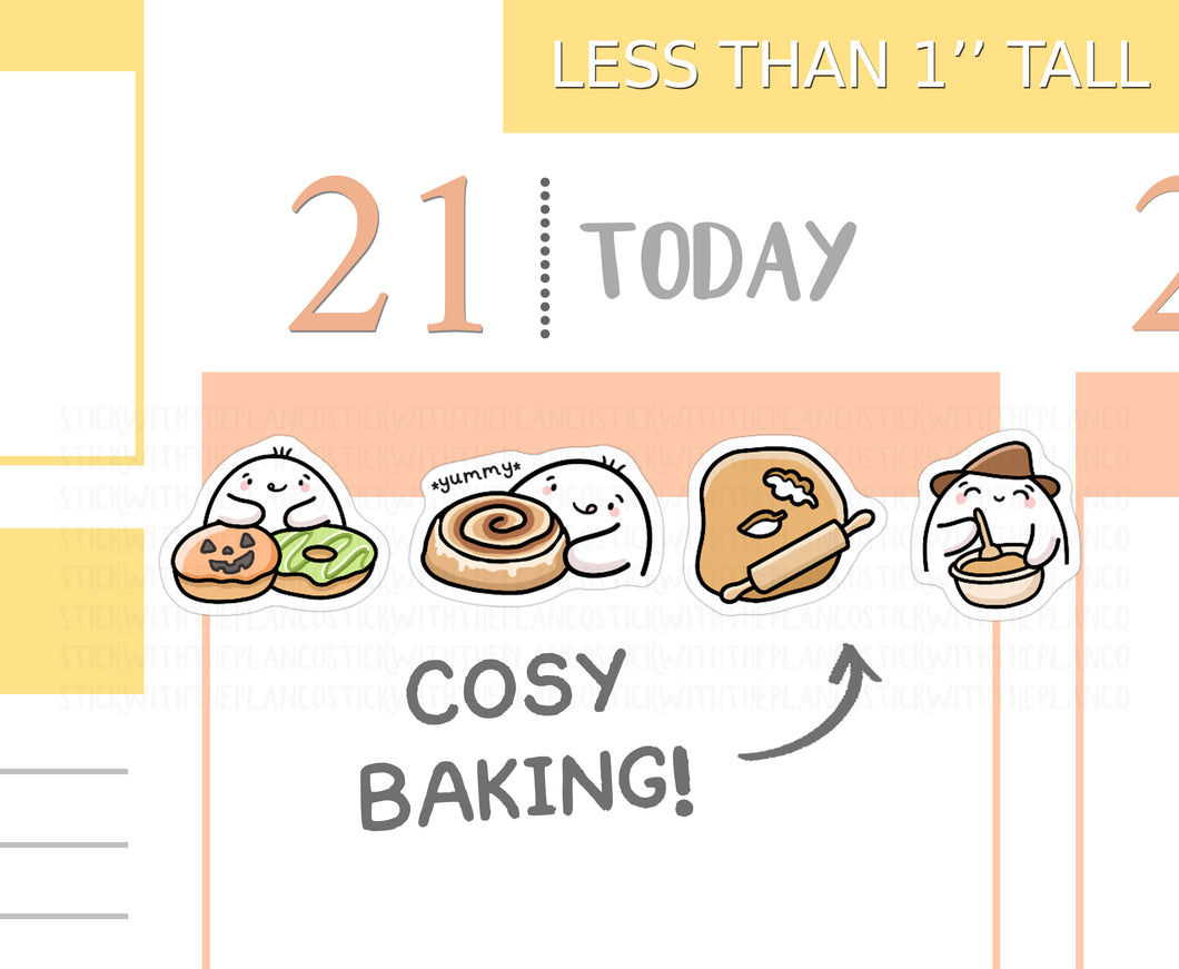 S_514 Cosy Baking Vibes | Squidge Stickers | Planner Stickers