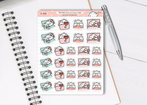 S_526 Squidge Festive Cosy in Bed | Squidge Stickers | Planner Stickers