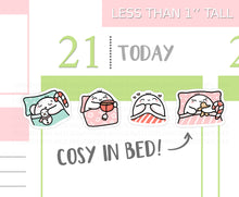 Load image into Gallery viewer, S_526 Squidge Festive Cosy in Bed | Squidge Stickers | Planner Stickers
