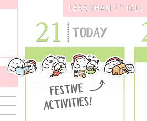 S_527 Squidge Festive Activities with Kids | Squidge Stickers | Planner Stickers