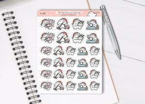 S_531 Squidge Festive Cleaning | Squidge Stickers | Planner Stickers