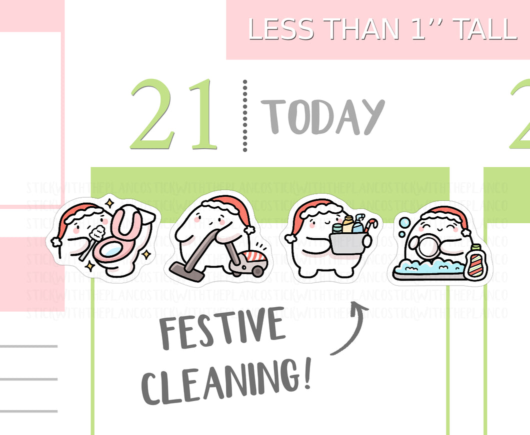 S_531 Squidge Festive Cleaning | Squidge Stickers | Planner Stickers