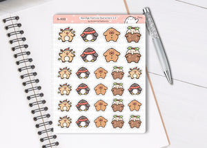 S_533 Squidge Festive Chracters 2.0 | Squidge Stickers | Planner Stickers