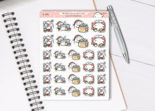 Load image into Gallery viewer, S_534 Squidge Festive Self Care 2.0 | Squidge Stickers | Planner Stickers
