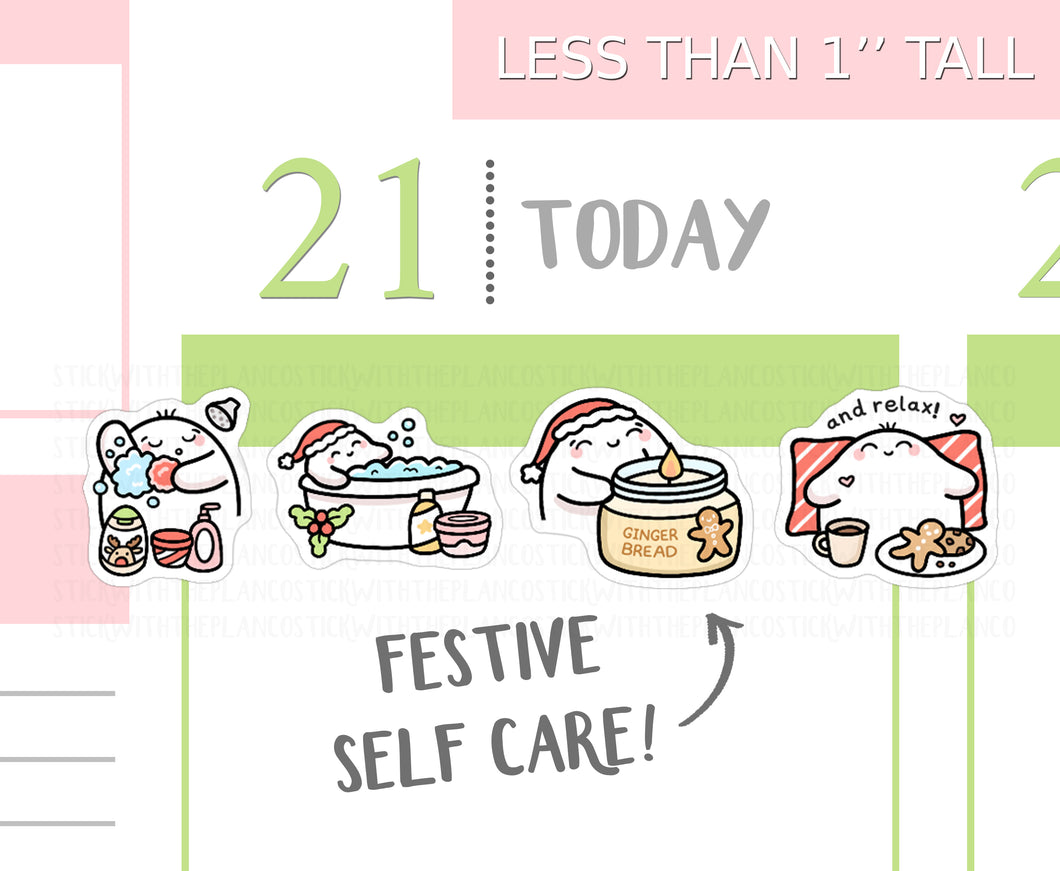 S_534 Squidge Festive Self Care 2.0 | Squidge Stickers | Planner Stickers