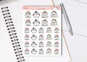 S_535 Squidge Festive Mental Health | Squidge Stickers | Planner Stickers