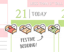 Load image into Gallery viewer, S_539 Squidge Festive Bedding | Squidge Stickers | Planner Stickers
