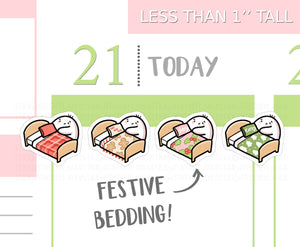 S_539 Squidge Festive Bedding | Squidge Stickers | Planner Stickers