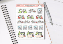 Load image into Gallery viewer, S_541 Squidge Festive Date Night | Squidge Stickers | Planner Stickers
