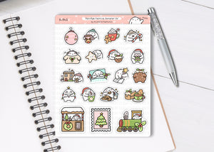 S_542 Squidge Festive Sampler 24' | Squidge Stickers | Planner Stickers