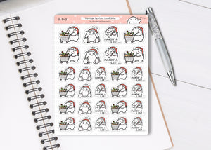 S_543 Squidge Festive Food Shopping | Squidge Stickers | Planner Stickers