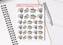 Load image into Gallery viewer, S_544 Squidge Loves Hot Chocolate | Squidge Stickers | Planner Stickers
