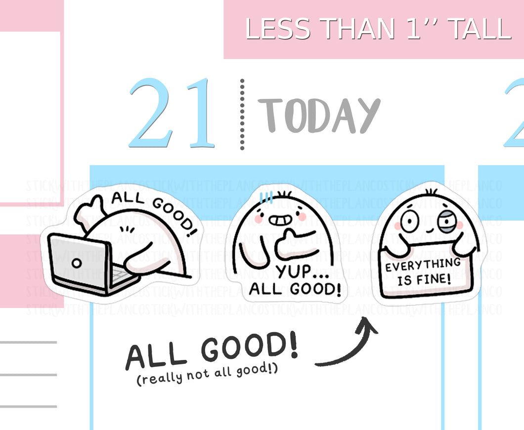 S_547 Squidge is All Good! | Squidge Stickers | Planner Stickers