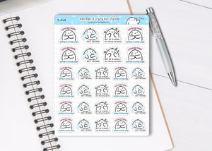 S_548 Squidge is Crying But Trying | Squidge Stickers | Planner Stickers