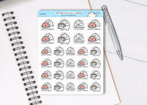 S_549 Squidge is Having a Wobble | Squidge Stickers | Planner Stickers