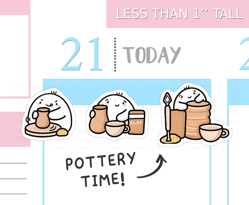 S_551 Squidge Does Pottery | Squidge Stickers | Planner Stickers