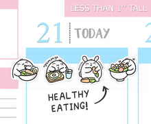 Load image into Gallery viewer, S_554 Squidge Loves Healthy Food! | Squidge Stickers | Planner Stickers
