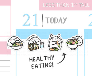 S_554 Squidge Loves Healthy Food! | Squidge Stickers | Planner Stickers