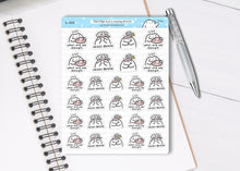 Load image into Gallery viewer, S_555 Squidge Has a Messy Brain! | Squidge Stickers | Planner Stickers
