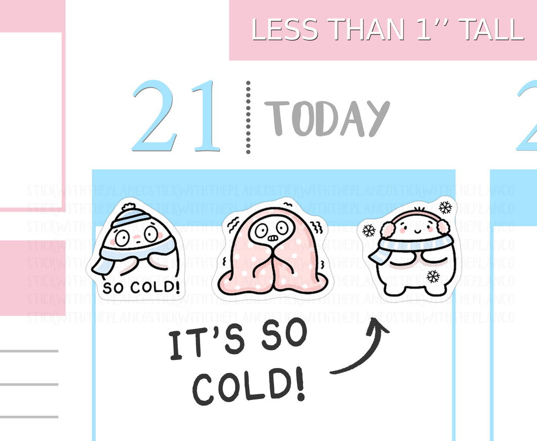 S_557 Squidge is So Cold! | Squidge Stickers | Planner Stickers