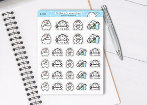 S_558 Squidge Lifts Weights | Squidge Stickers | Planner Stickers