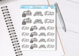 S_573 Squidge Loves Family Time | Squidge Stickers | Planner Stickers