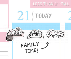 S_573 Squidge Loves Family Time | Squidge Stickers | Planner Stickers