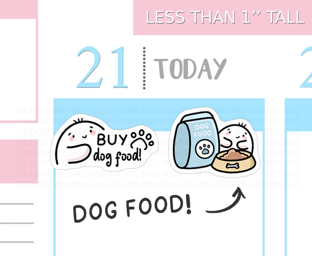 S_627 Squidge Buys Dog Food | Squidge Stickers | Planner Stickers